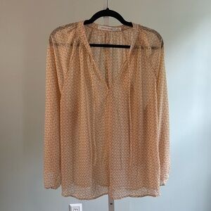 Bishop + Young Semi Sheer Pattern Blouse